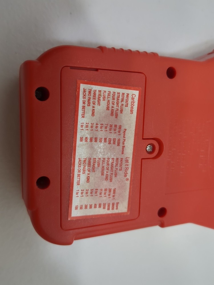 Techno Source 2004 Bicycle 3 in 1 Poker Handheld Electronic Game Pre-owned Works