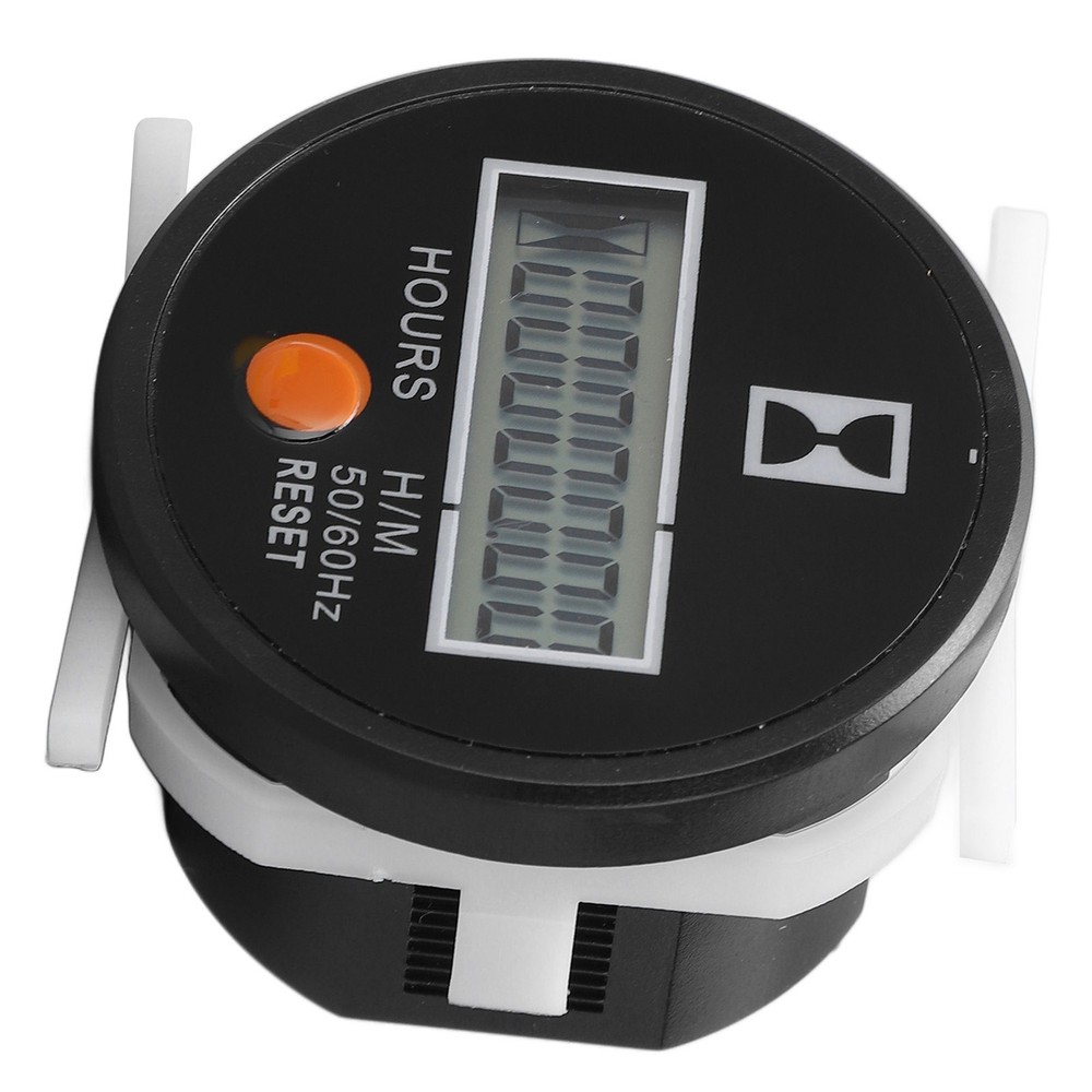 Hot Digital Hour Meter Mechanical Hourmeter Wide Range With Reset Button 24‑240V
