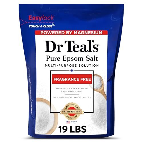Dr Teal's Unscented Epsom Salt 19 lbs