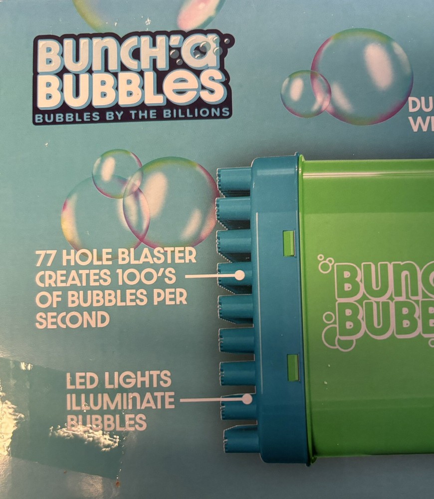 Bunch Bubbles Rechargeable LED GlowingSprays 100’s Bubbles Per Second FAST SHIP