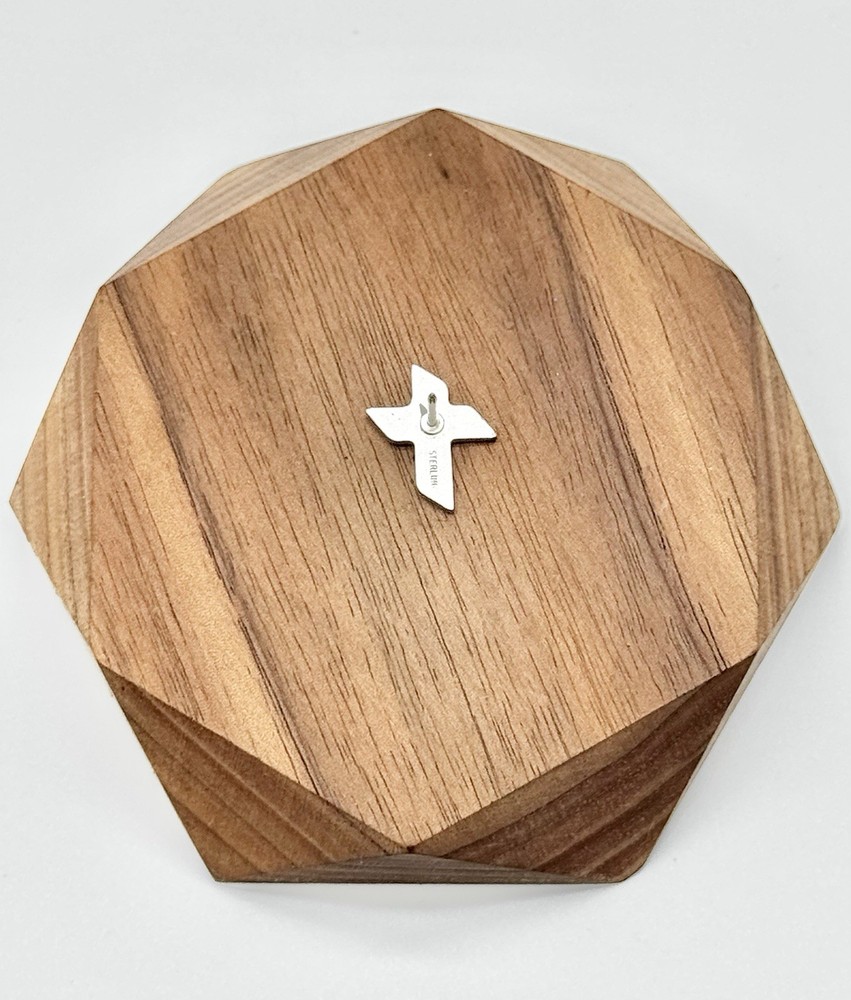 Sterling Silver Religious Cross Lapel Pin