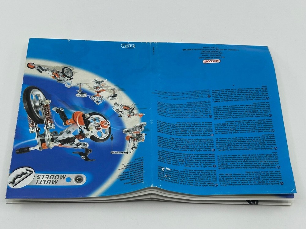 Instruction Guide for Meccano Multi-Models Bicycle (Erector) Model #3501