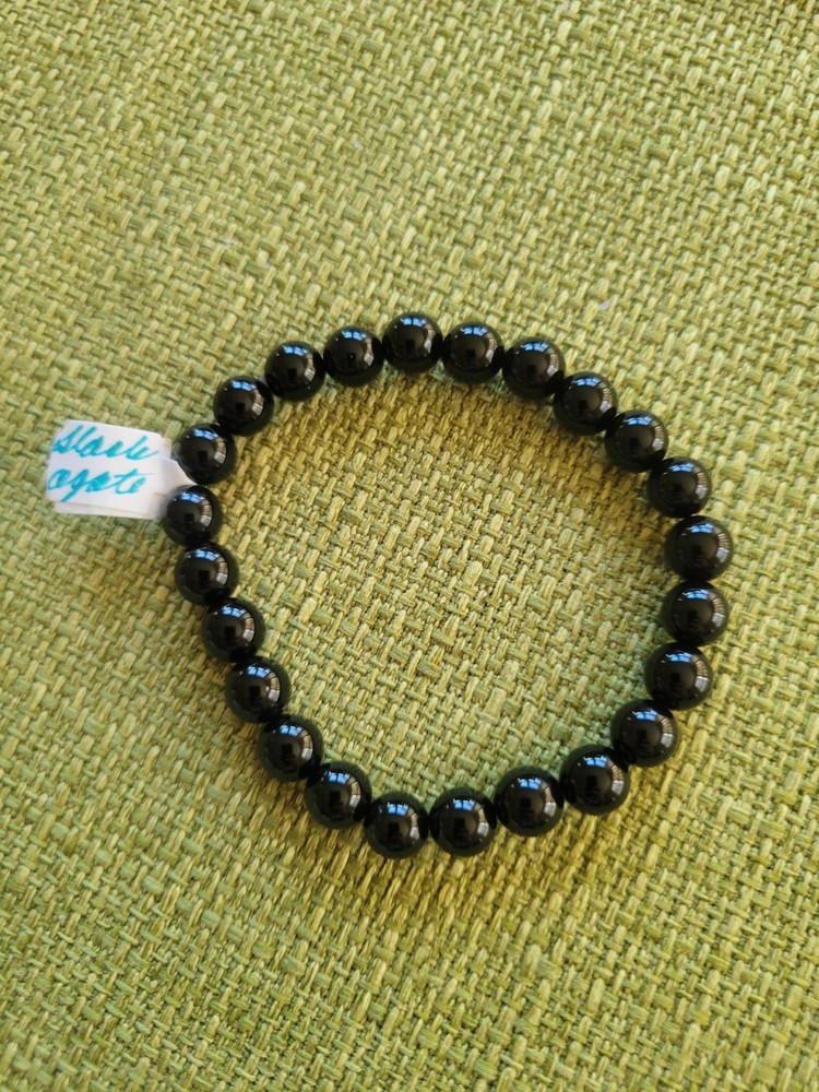 Healing Handmade Black Agate Crystal  Bracelet