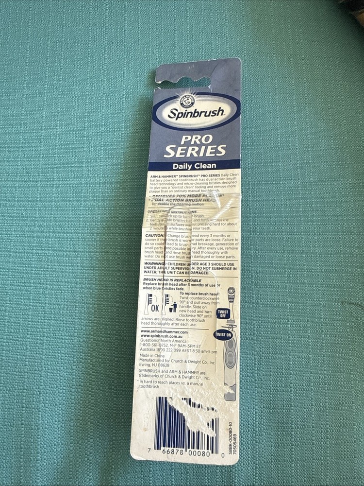 Spinbrush Pro Clean Soft Replacement Dual Action Brush Heads SOFT