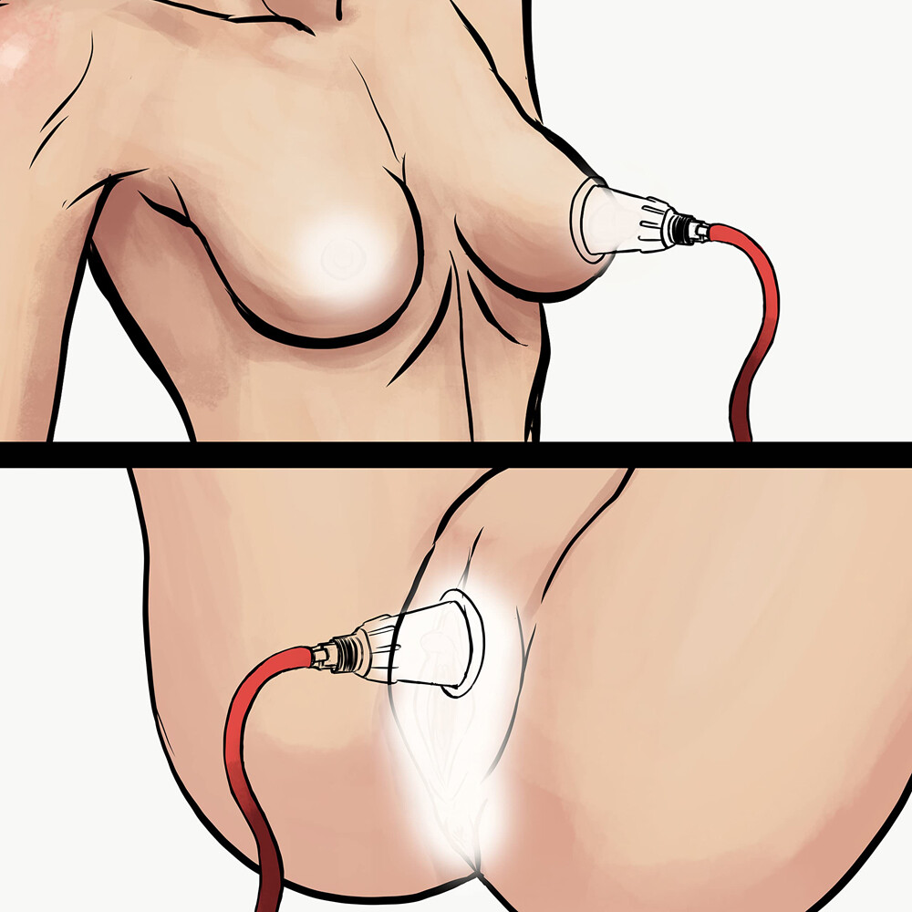 Clitoral Pump System w/ Clit & Nipple Air Tight Interchangeable Cylinders