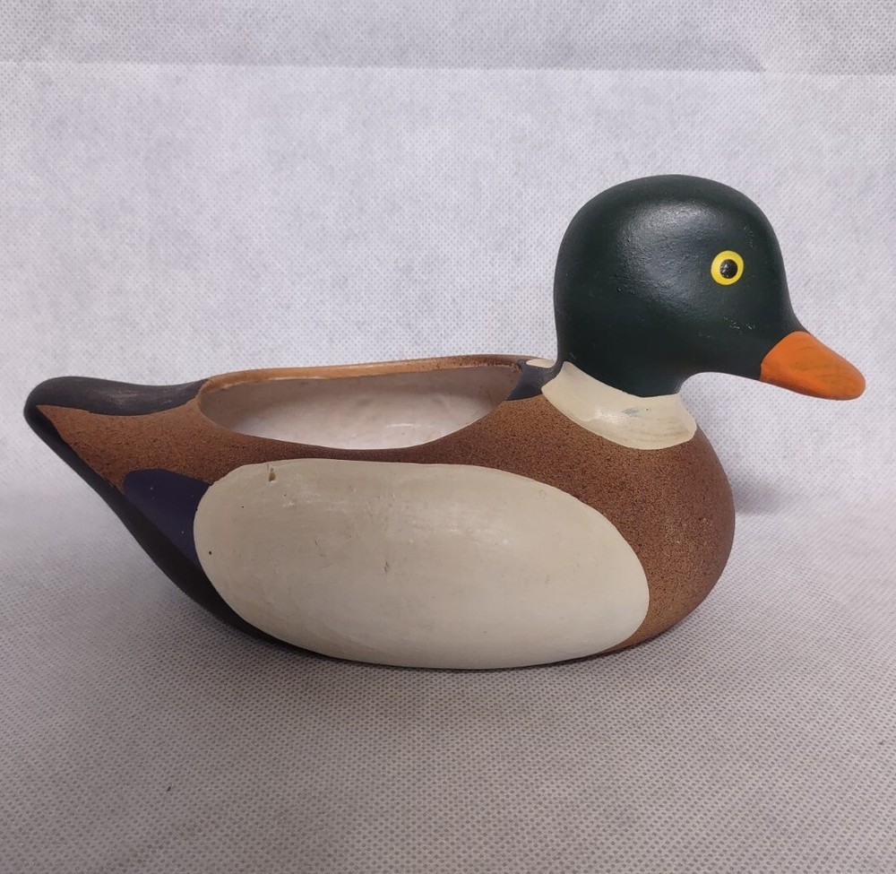 Lipco Mallard Duck Planter Ceramic