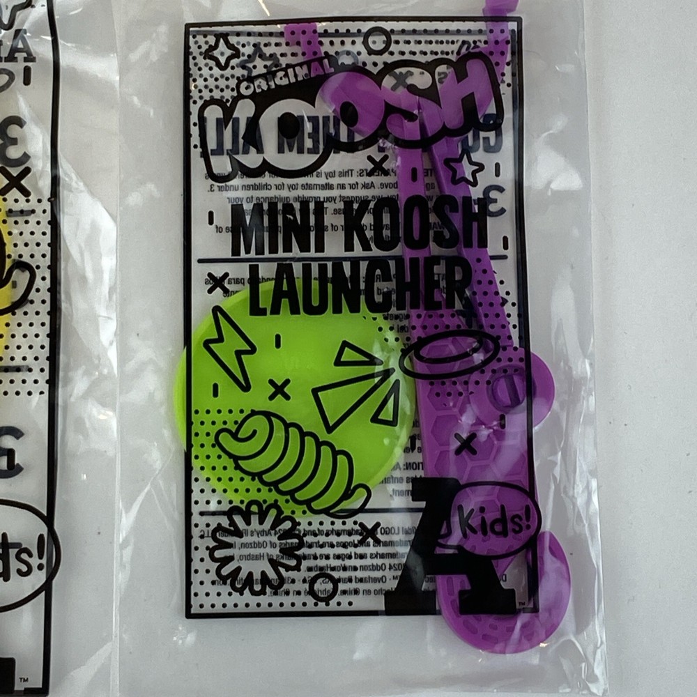 Arby’s Mini Koosh Woosh And Mini Koosh Launcher