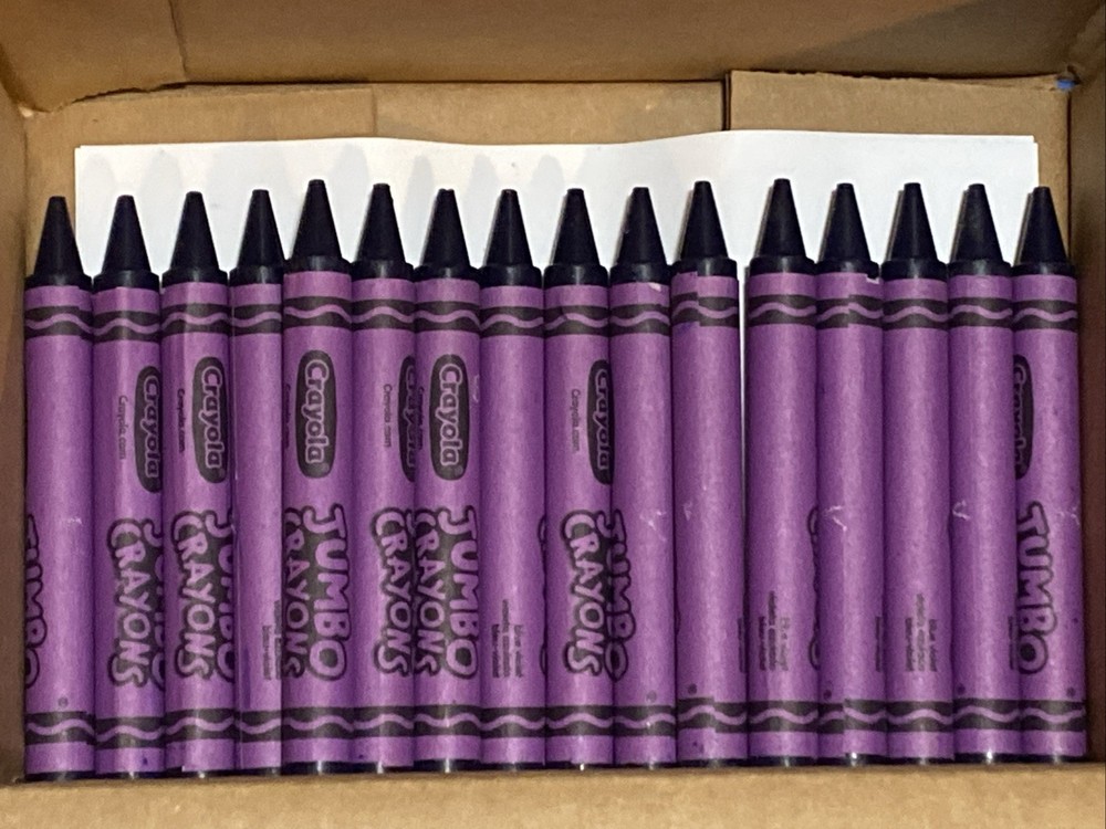 (16) JUMBO Crayola Crayons (blue violet)