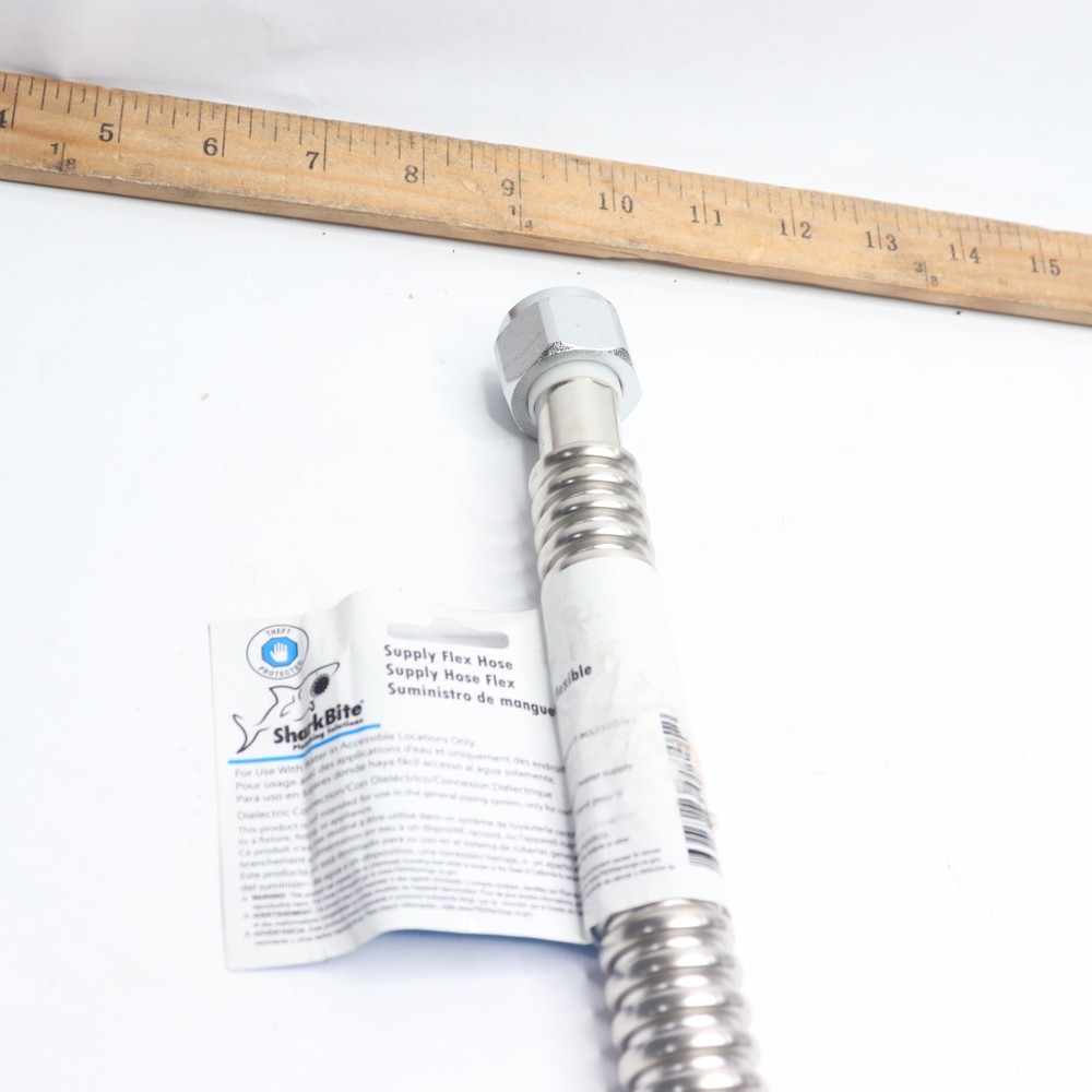 Sharkbite Corrugated Water Heater Connector Steel 3/4" x 3/4" x 24" SS3088FLEX24