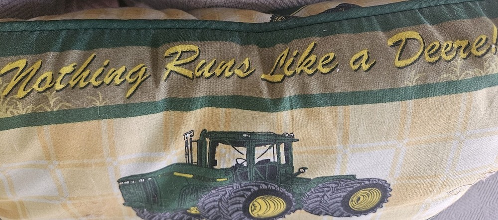 Vintage Style John Deere 15" Square Pillow.
