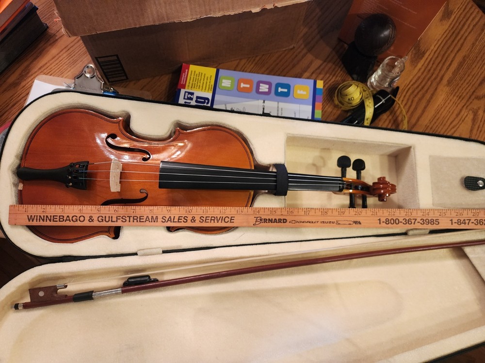 4/4 VIOLIN Set For Kids/Beginners in Case