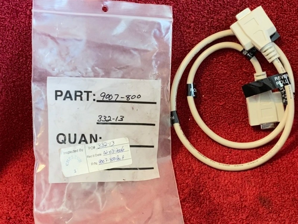 AIRCRAFT BRUSHLESS ROLL TEST CABLE P/N 9007-800