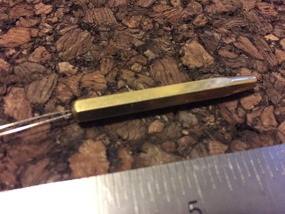 1PCS Bobbin Threader (Brass Handle -Fly Tying Tool)