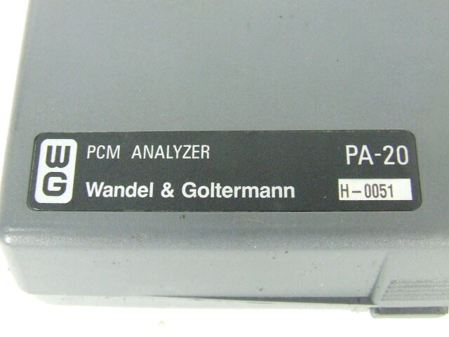 Wandel & Goltermann W&G PA-20 PCM Performance Analyzer