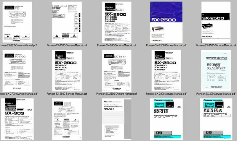 Pioneer Service Manuals Schematics, Custom Collection Compilation Computer DVD !