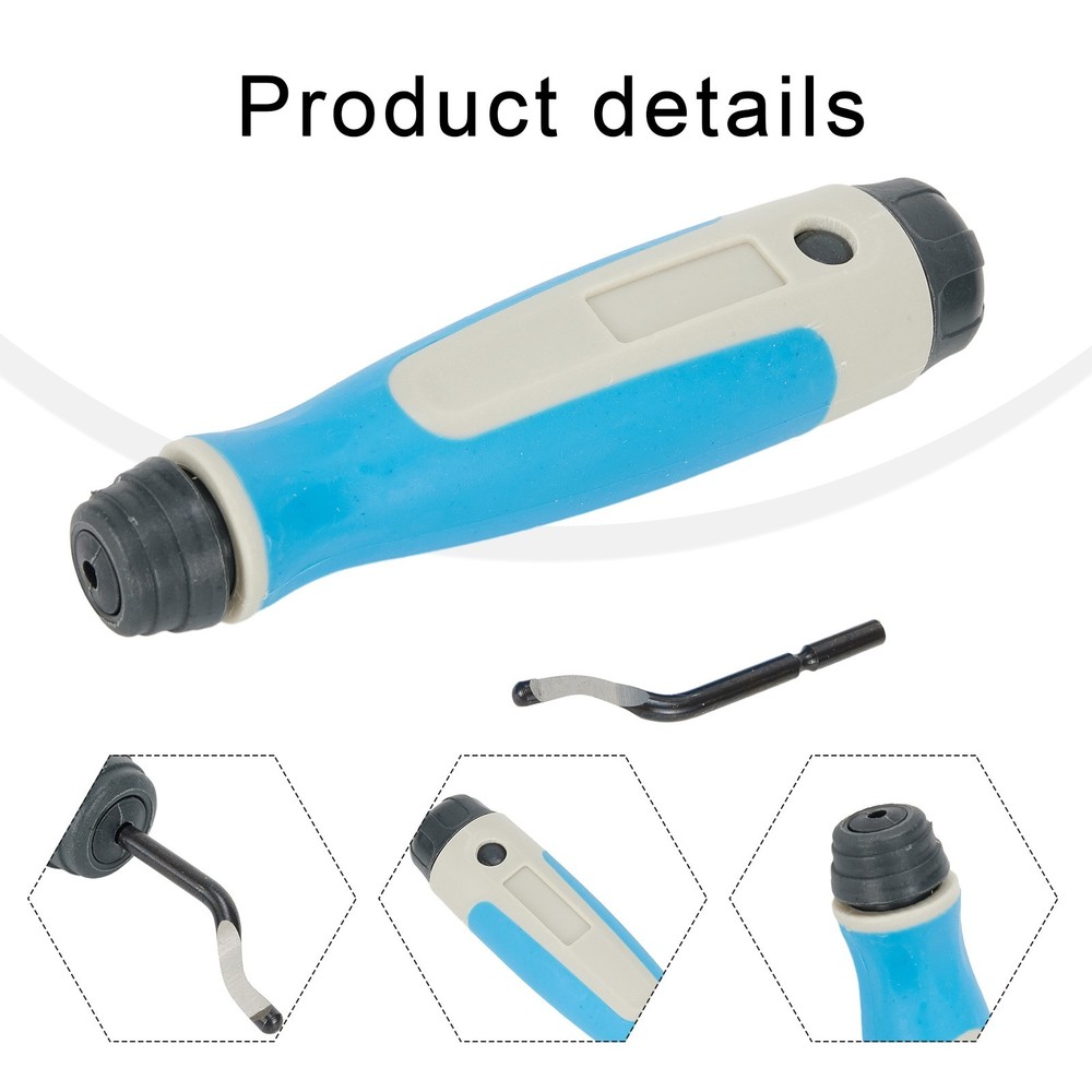 1* Deburring Burr Scraper Blade Rubber Burr Handle Trimmer Hand Deburring Tools