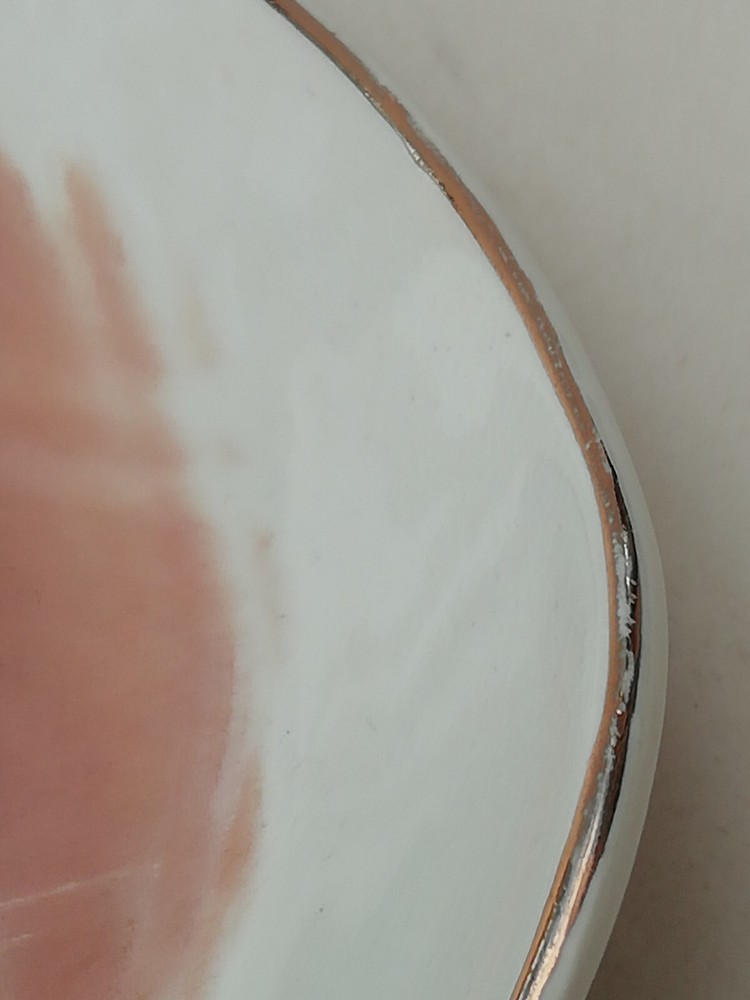 Vintage Sandland Siamese Cat Bone China Small Triangular Dish