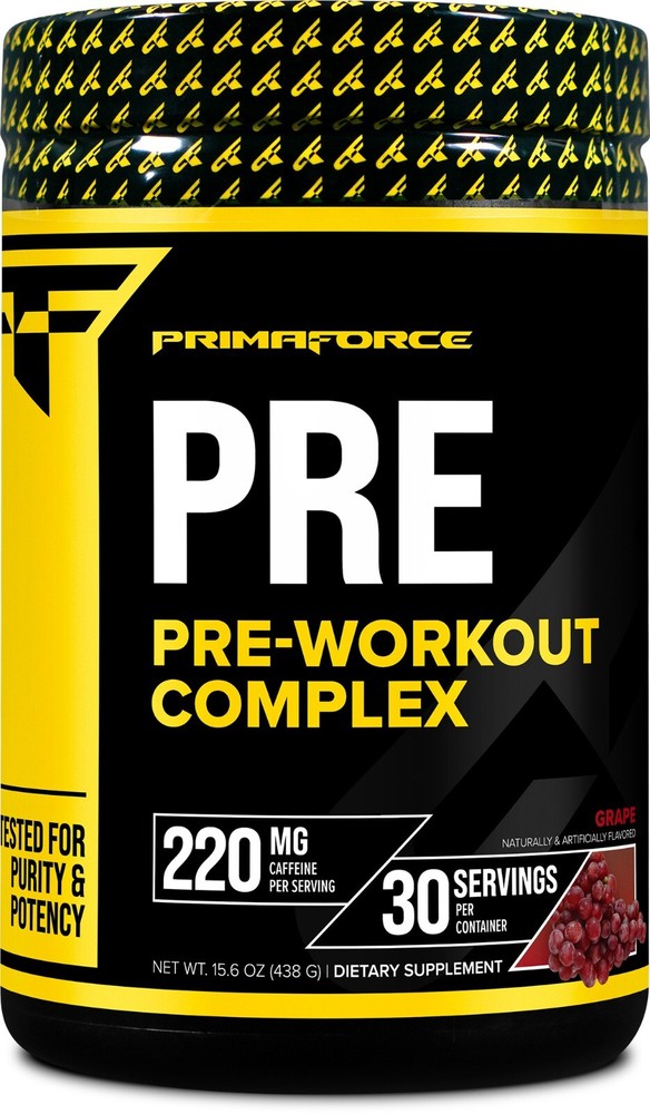 Primaforce Pre-Workout Complex Powder (30 Servings)  - Grape Flavor