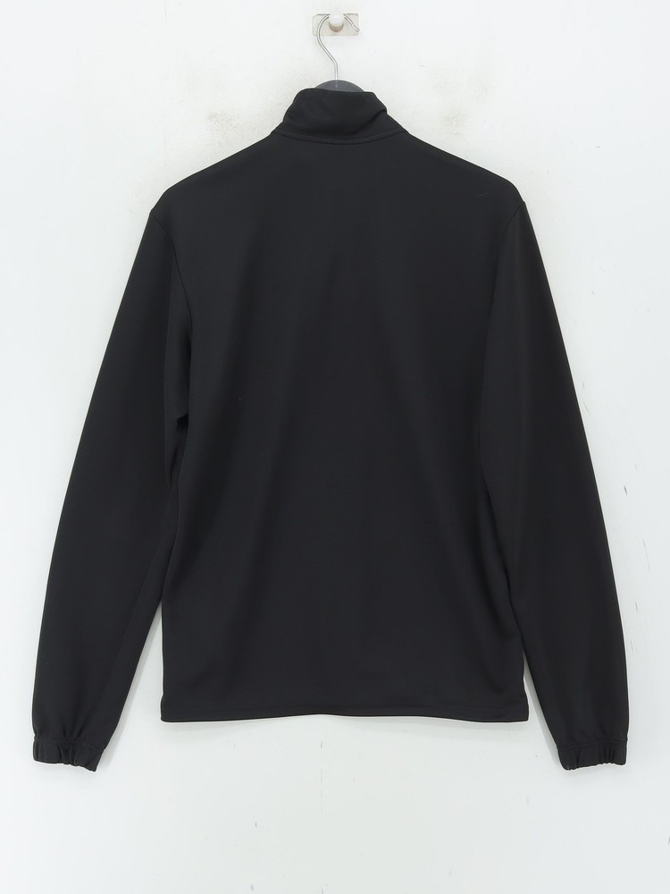 Adidas Men's Loungewear S Black 100% Polyester Mock Neck Basic