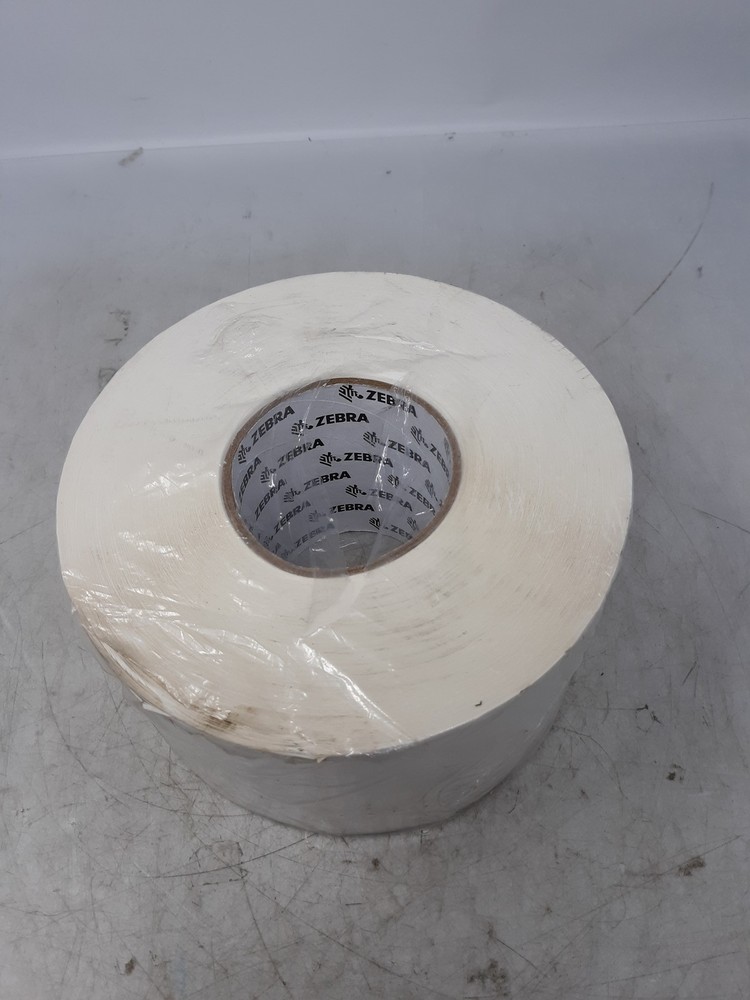Zebra White Continuous Thermal Transfer Label Roll - 4in x 500ft
