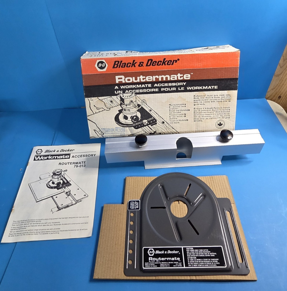 Black & Decker Workmate Routermate 79-013 Router Table Accessory NOS Canada