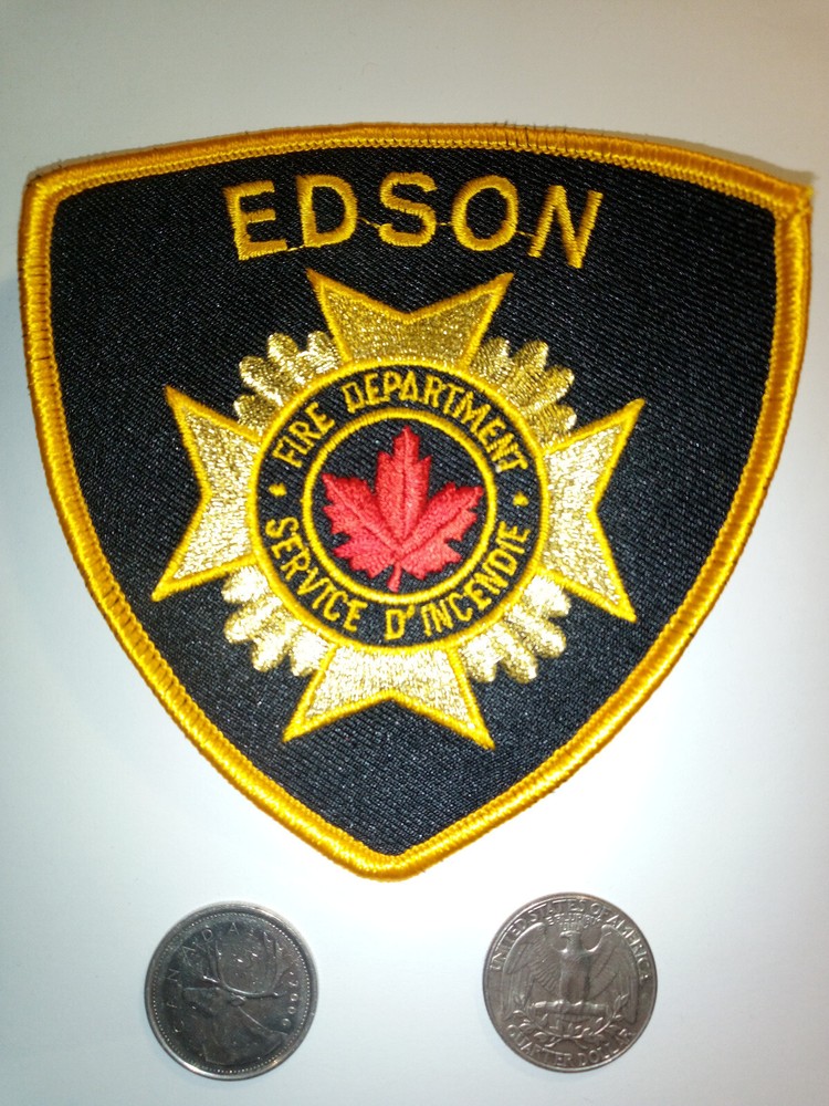 Edson Fire Department Patch Badge Crest