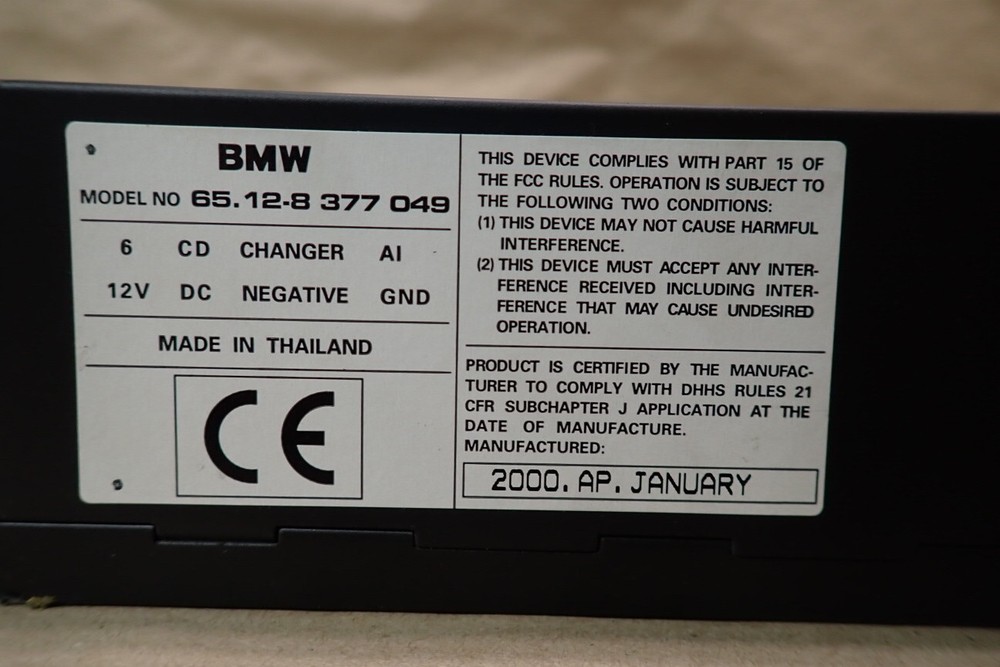 2000 BMW K1200LT SIX DISC CD CHANGER CD PLAYER