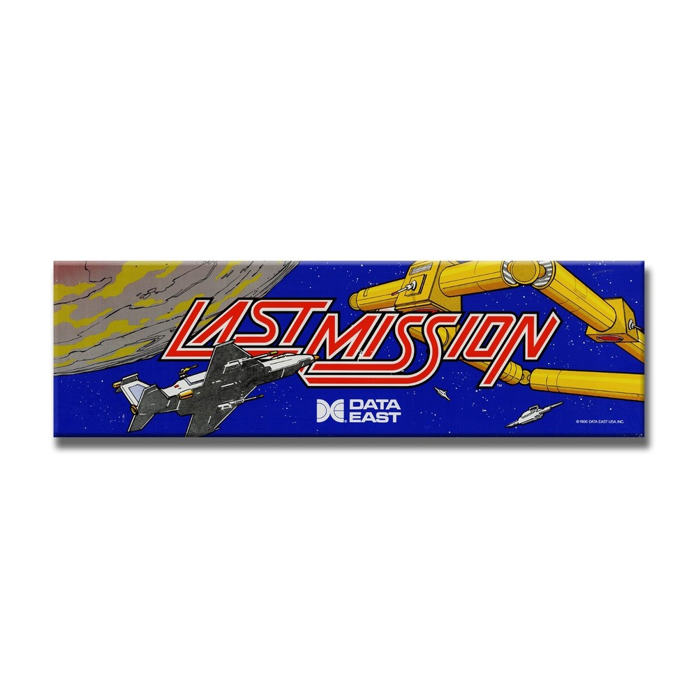 Last Mission Premium Arcade Marquee Restoration Backlit Sign Insert