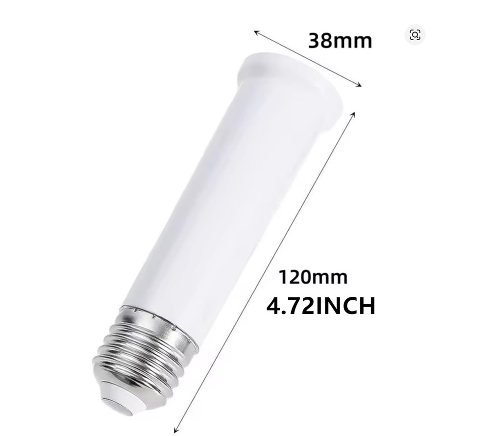 E26 Socket Extender, E26 Standard Medium Base Lamp Bulb Socket Adapter of 12CM