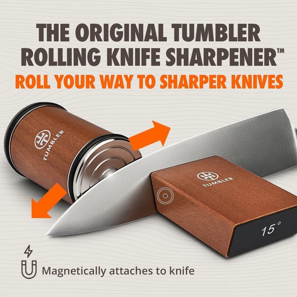 Tumbler Rolling Knife Sharpener -Knife Sharpening - Rolling Knife Sharpener Tool