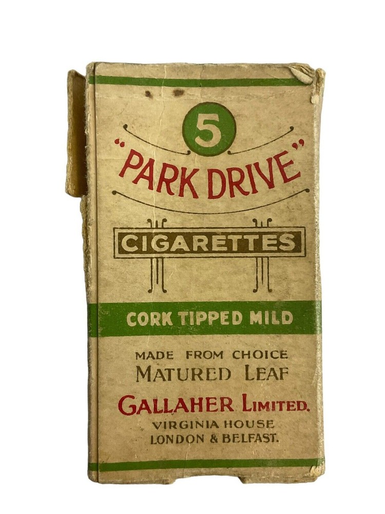WW2 British Park Drive Cigarettes Box EMPTY