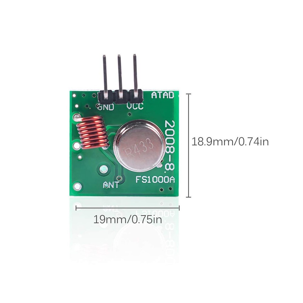 5 Sets 433M Transmitter Receiver Kit High Frequency RF Transceiver Module for...