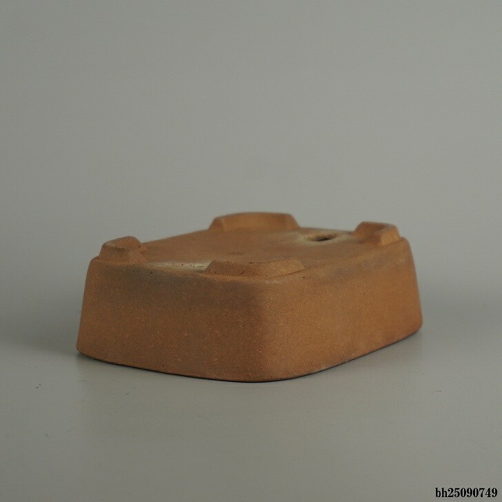 Tokoname Kanemasa Bonsai Pot Rectangular Soft Edge Used 13cm