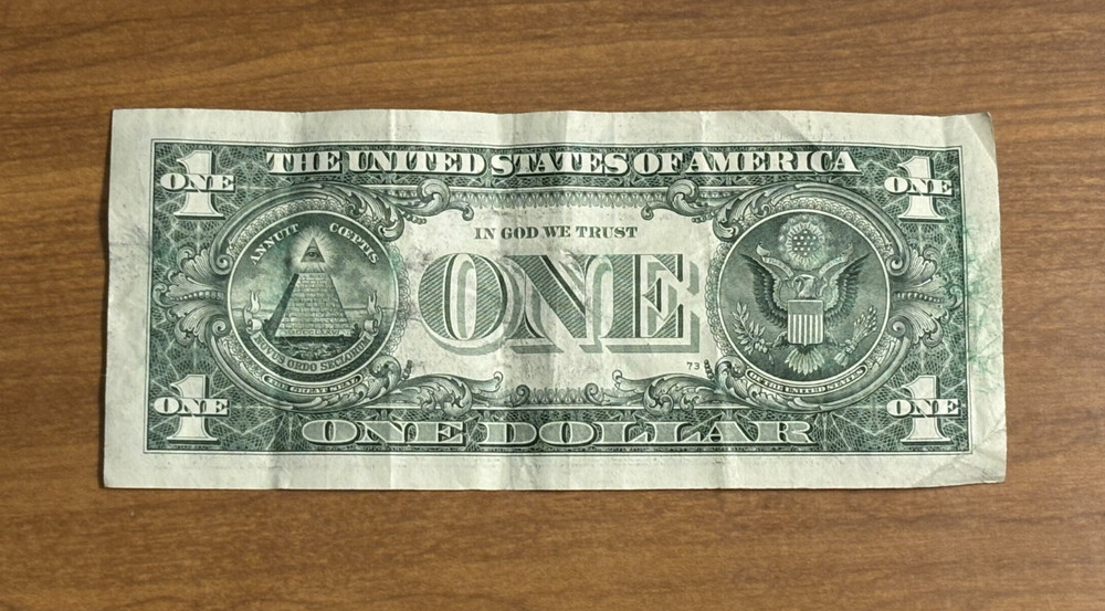 ERROR 2021 $1 Bill Reserve Note INK SMEAR SMUDGED