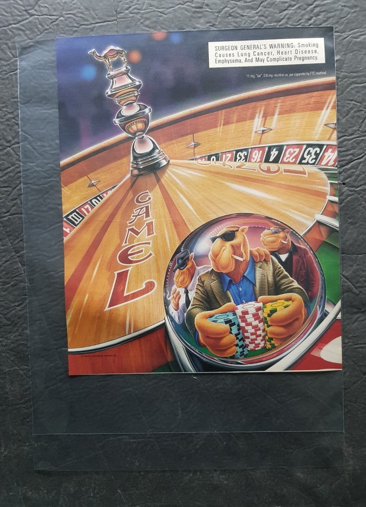 Camel Cigarettes Promo Print Advertisement Vintage 1996