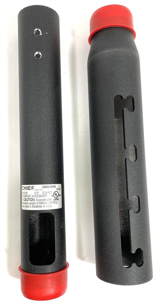 Open Box Chief CMS012018 12-18 Inch Adjustable Extension Column Black