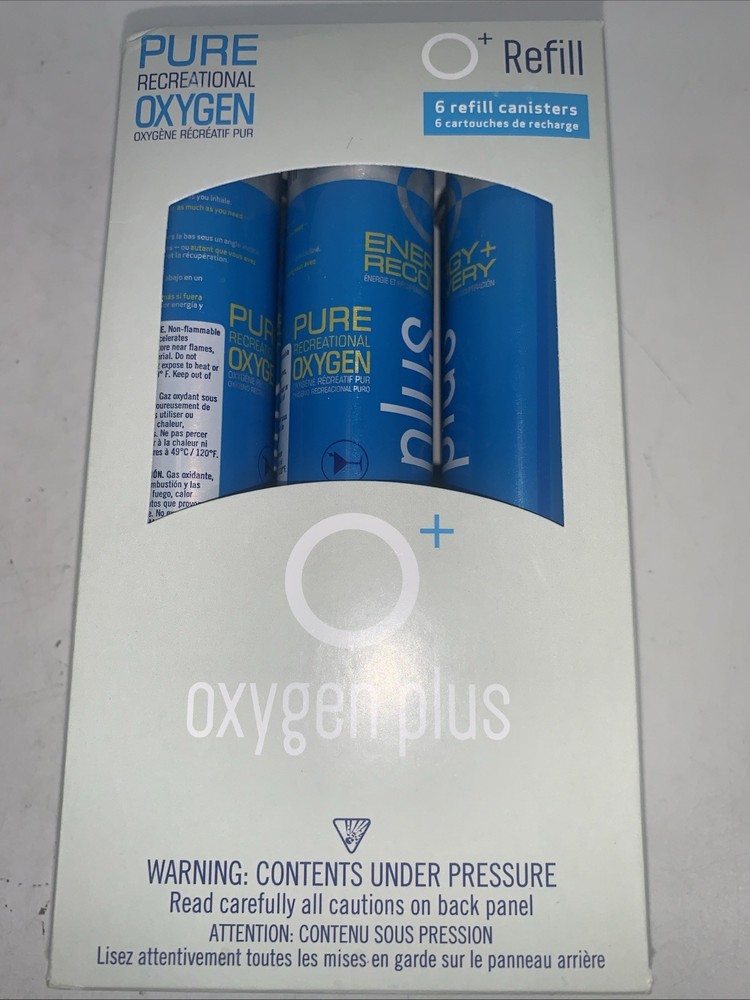 O+ Elevate 6 Refill Pure Oxygen Canisters