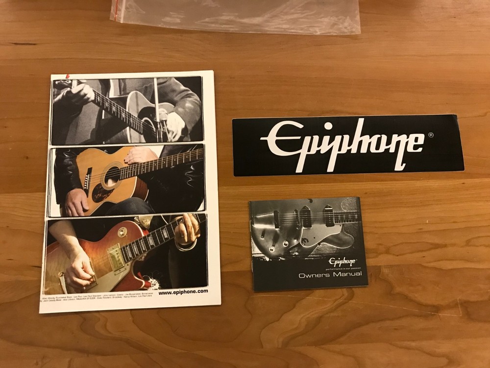 Epiphone Owner's Manual, Poster & Sticker