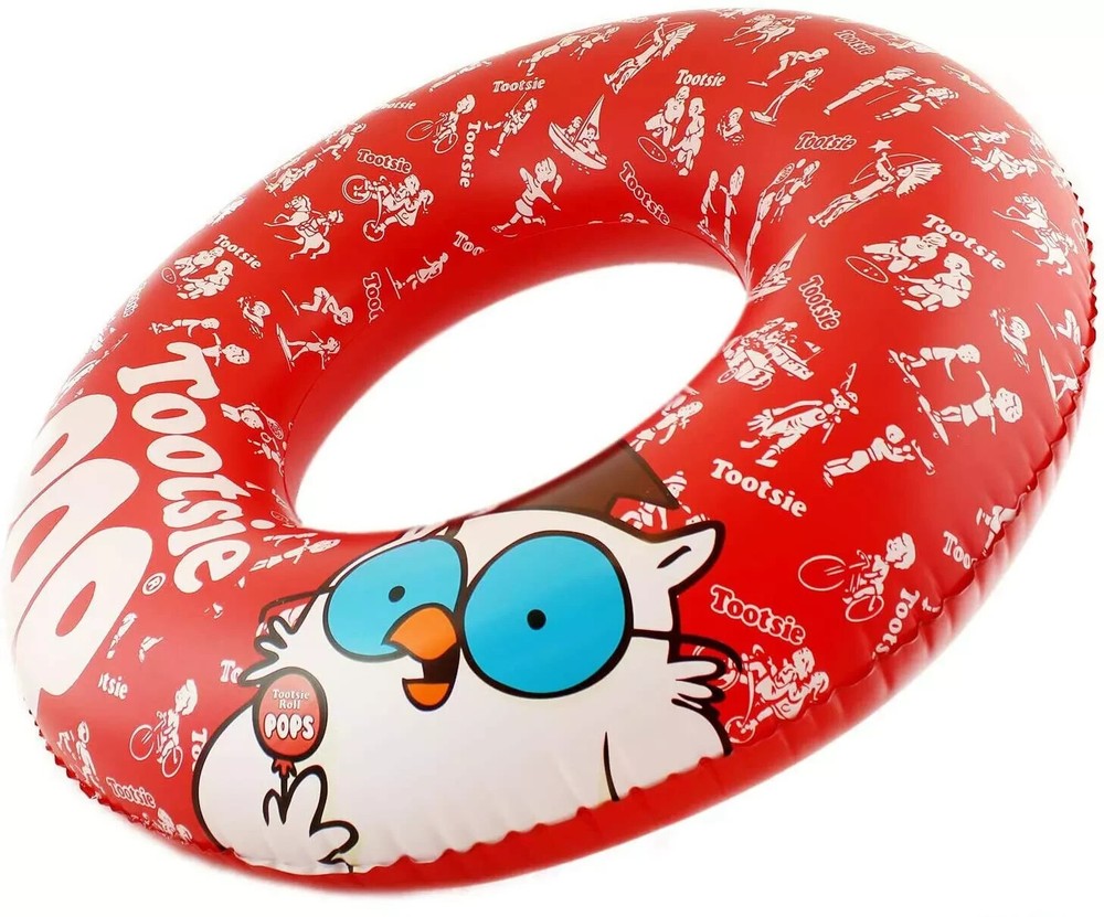 42” Tootsie POP Ring Inflatable Pool Float w/ Repair Patch - Ages 8+