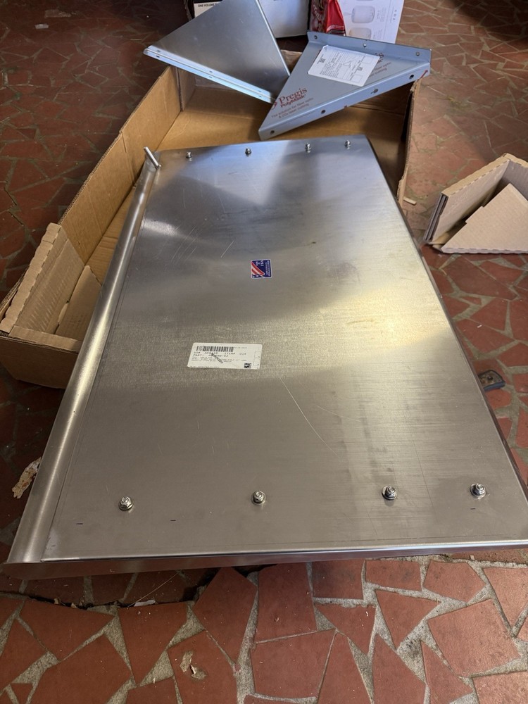 Advance Tabco DT-6R-12 42" Wall Mounted Solid Sorting Shelf Stainless