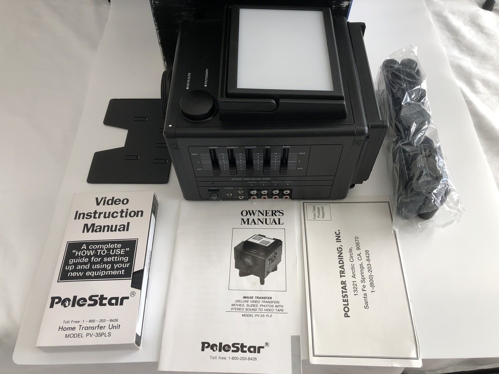 PoleStar PV-35 PLS Home Studio Video Transfer System Open Box Original packaging