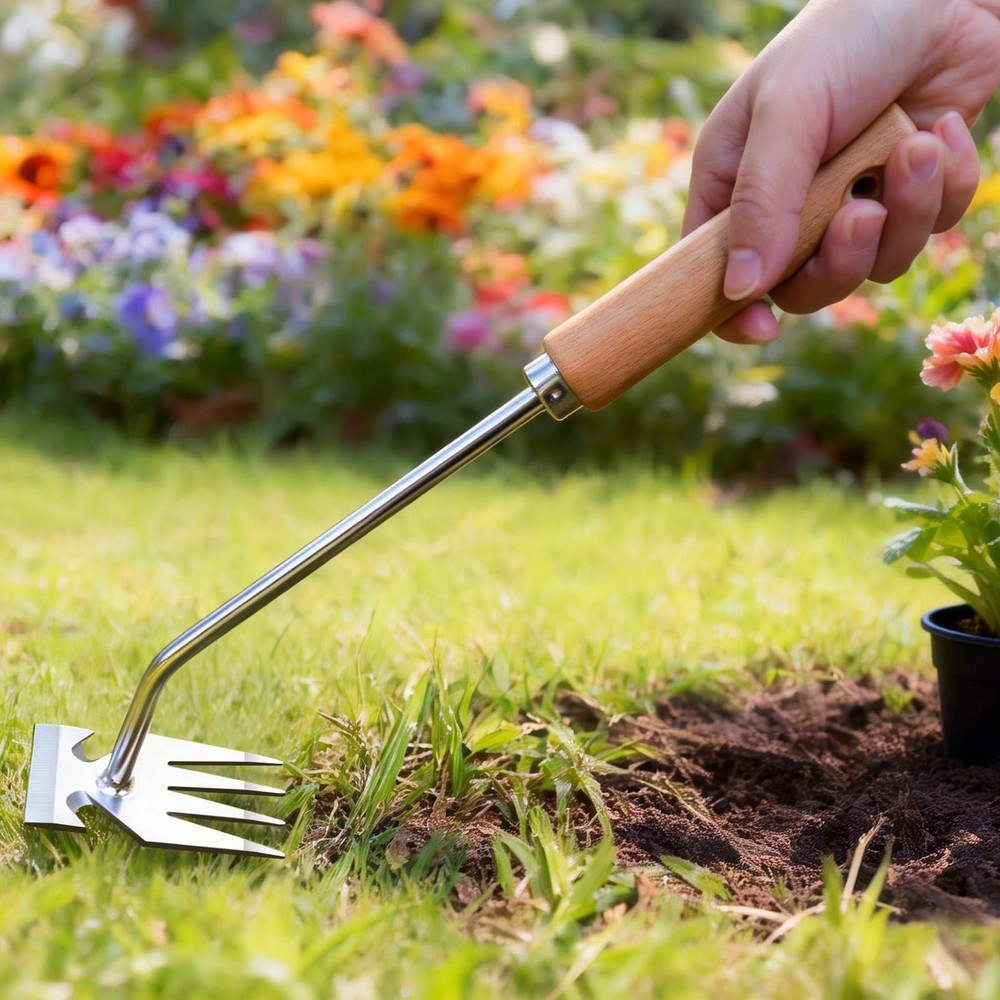 Orelex Weed Puller Tool, Pulling Weeding Tools, Garden Silver