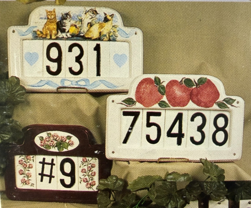 VINTAGE BOOTHE CERAMIC MOLD #1141 LARGE ADDRESS FRAME
