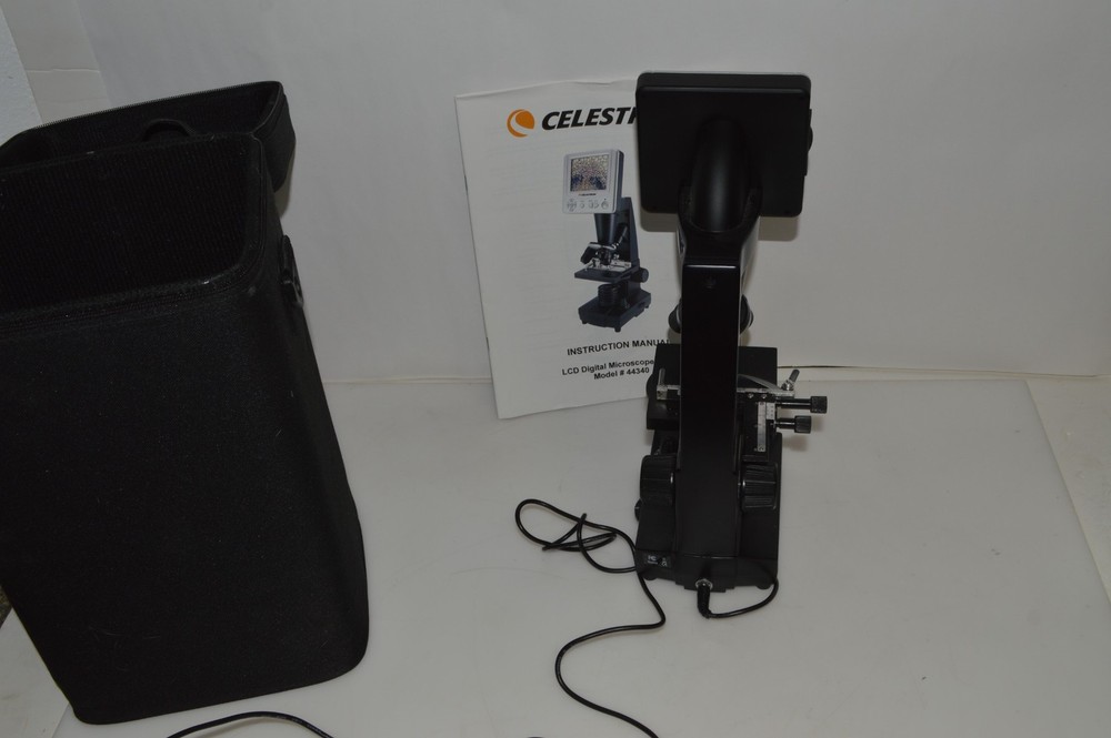 *TC* CELESTRON LDM LCD DIGITAL MICROSCOPE #44340 IN CASE (NPD15)