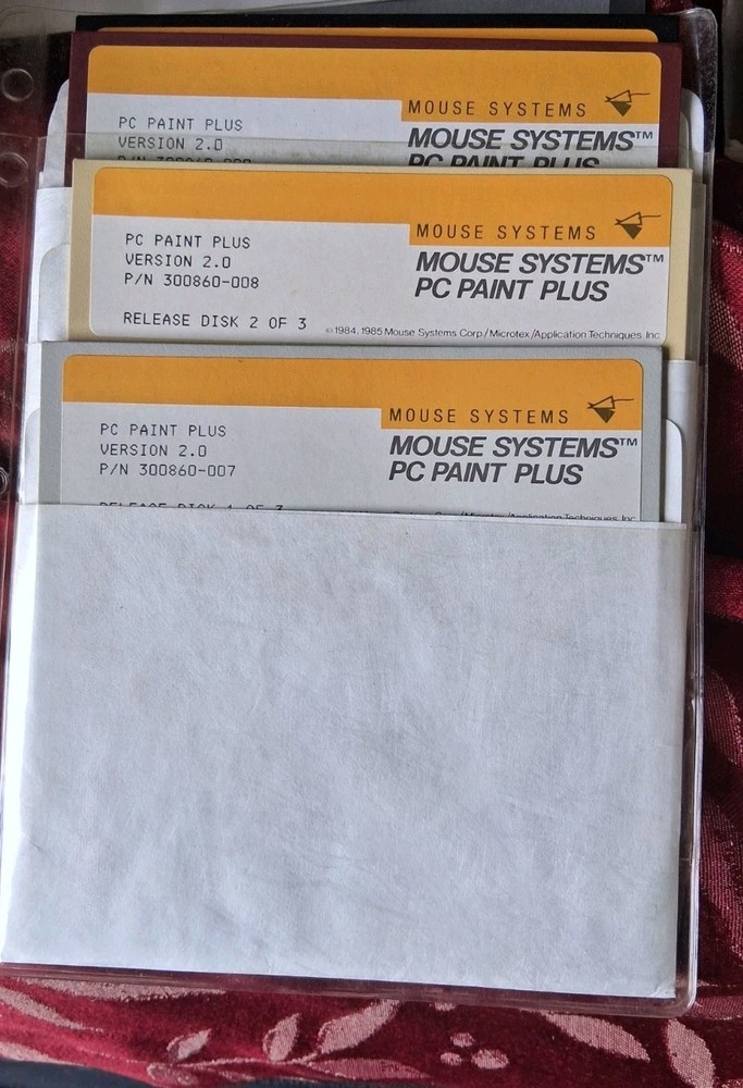 Mouse Systems PC Mouse Optical 3 Button Mouse PC Paint plus