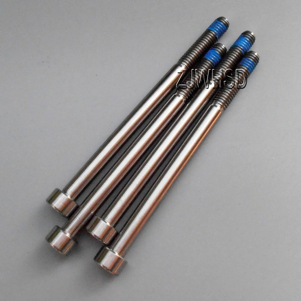 4pcs M6 x 85 Ti Titanium Screw Bolt Allen hex Socket Cap head with ThreadLocker