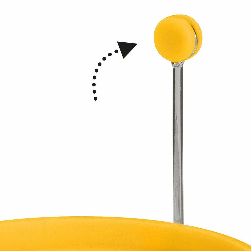 Trudeau Reversible Silicone Egg Ring - Yellow / Set of 2