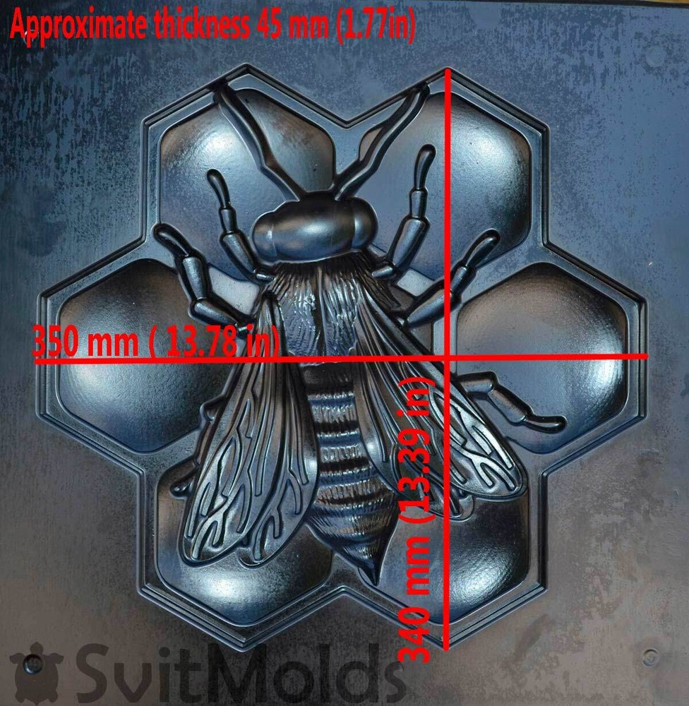Mold Bee Honeycomb Apis Mould concrte Plastic molds D58