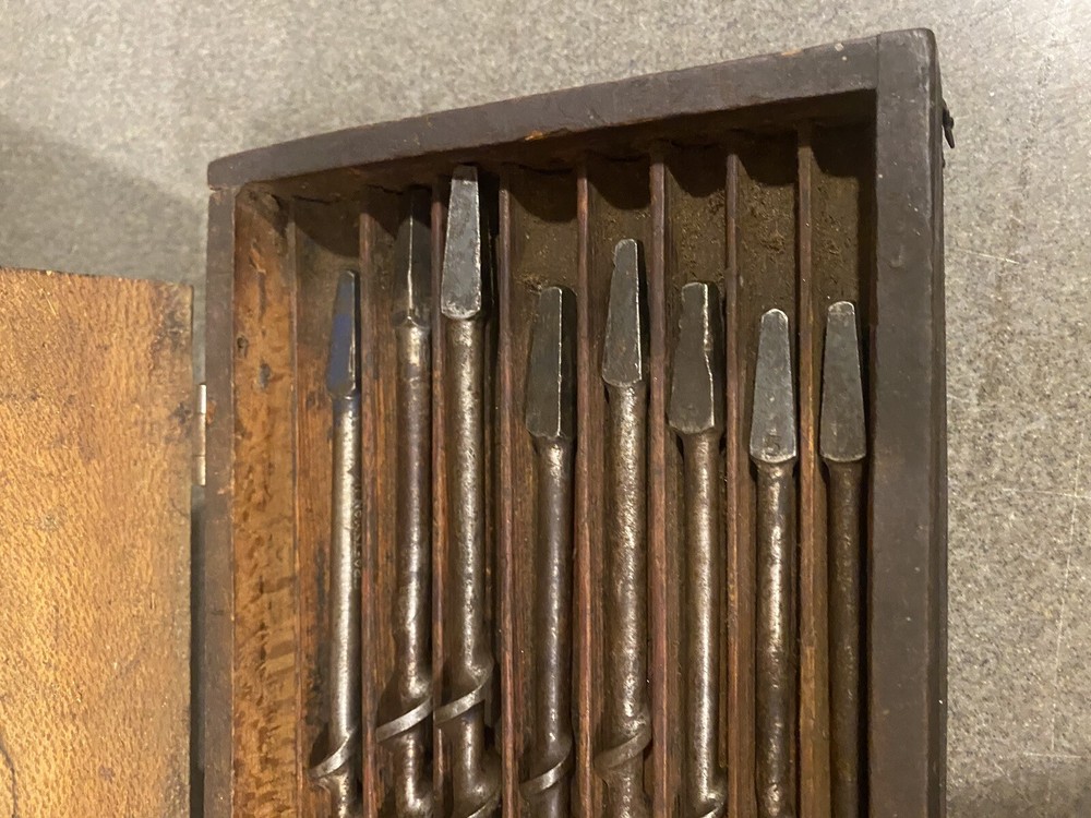 Vintage Drlll Bit Sett With Case - Rare