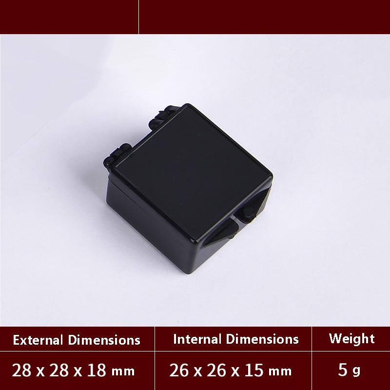 Square Black Small Plastic Storage Box Jewelry Beads Organizer Case Container